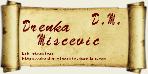 Drenka Miščević vizit kartica